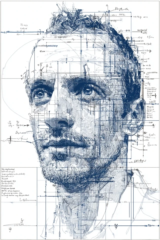 Blueprint Dreams: A Technical Art Collection - Image 1