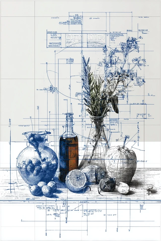 Blueprint Dreams: A Technical Art Collection - Image 3
