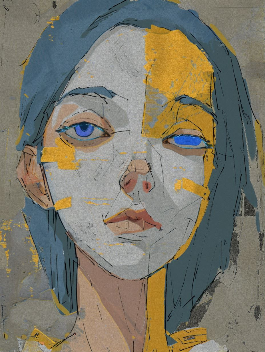 Fragmented Soul in Ochre - Image 1