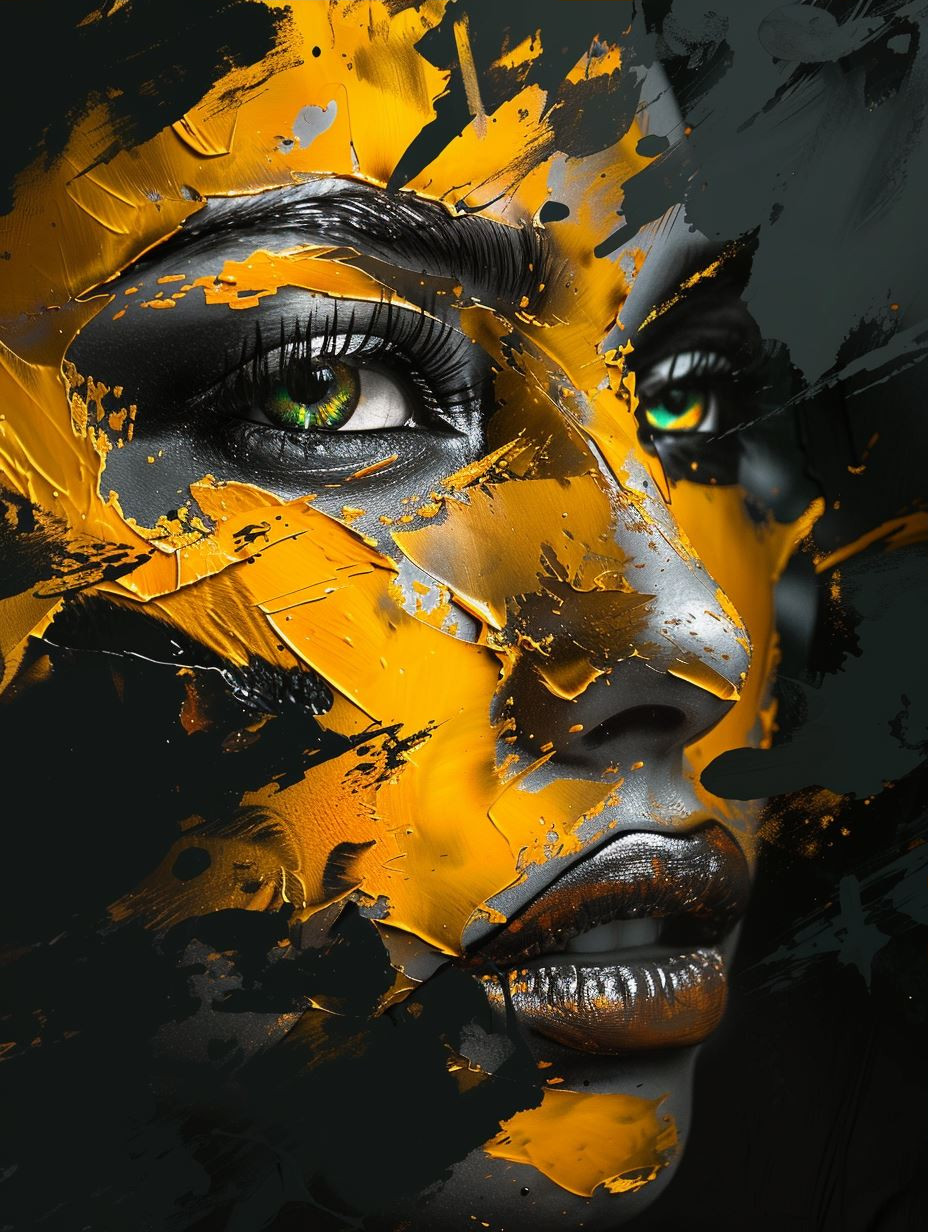 Golden Strokes of Urban Elegance - Image 3