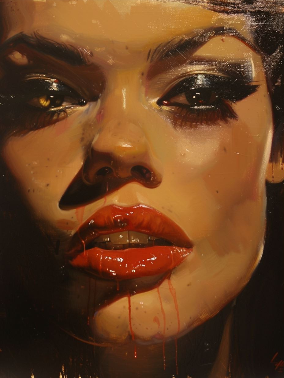 Gilded Shadows Portrait Study - Image 3