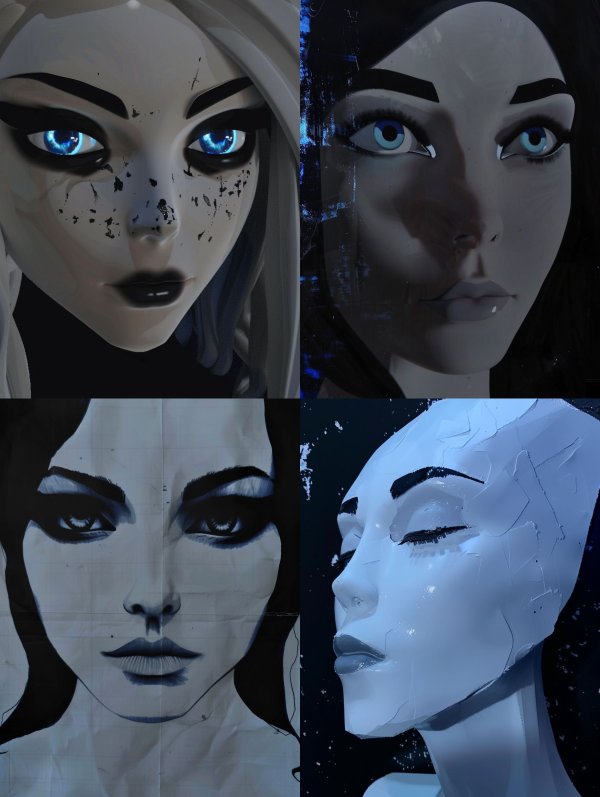 Ethereal Gaze of Frozen Shadows