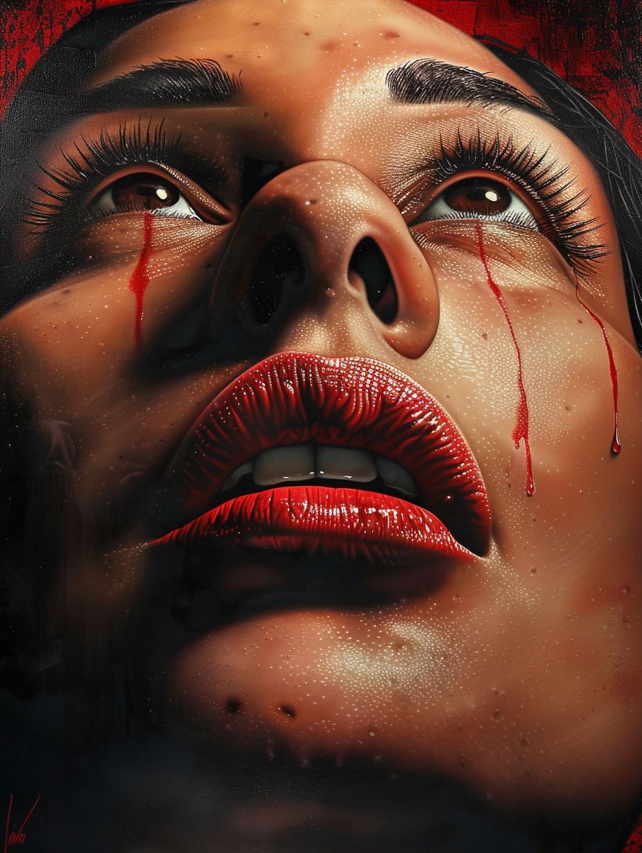 Crimson Tears and Shattered Beauty - Image 1
