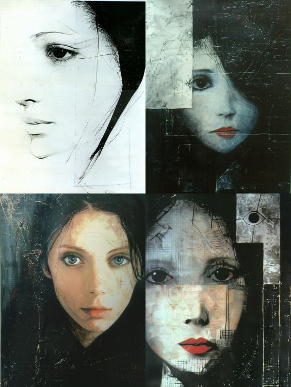 Ethereal Fragments of Feminine Soul