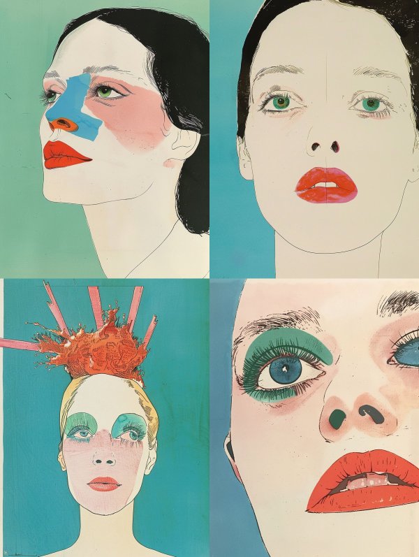 Abstract Pop Art Portraiture