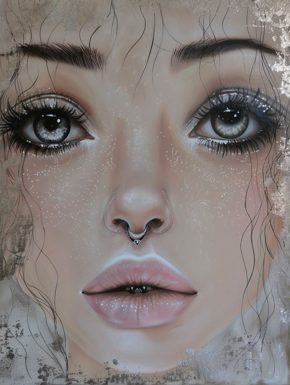 Celestial Stardust Ethereal Portrait - Image 2