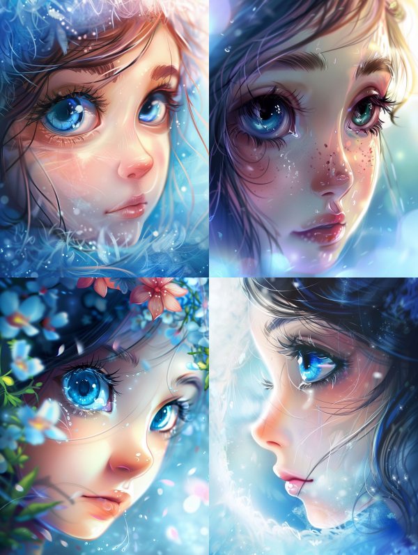 Azure Winter Gaze