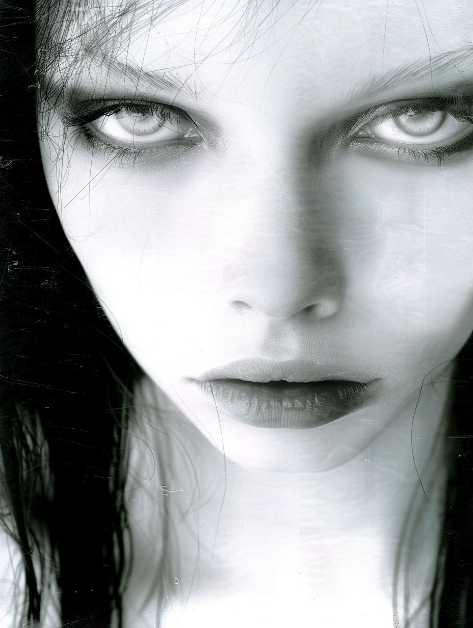 Haunting Gazes in Monochrome - Image 2
