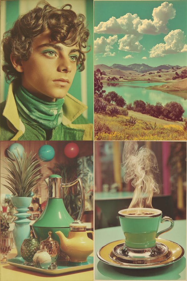 Retro Emerald Elegance