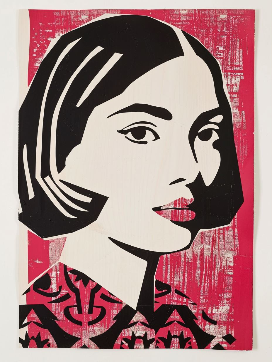 Bold Visions in Red and Black - Image 1