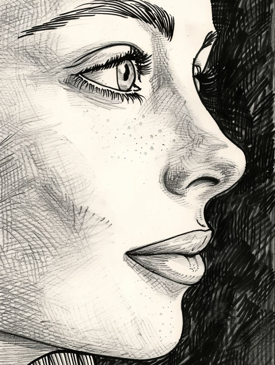 Fragmented Gazes in Ink - Image 2