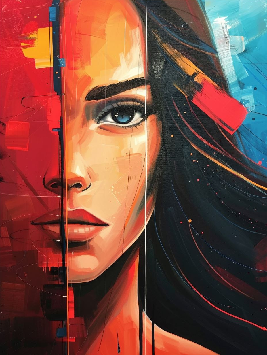Vibrant Digital Portraiture Study - Image 4