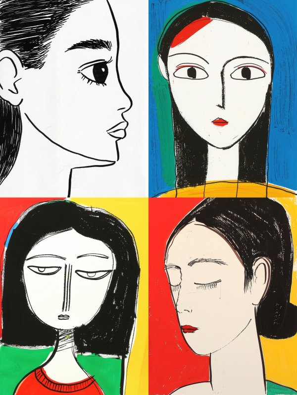 Four Moods of Feminine Grace