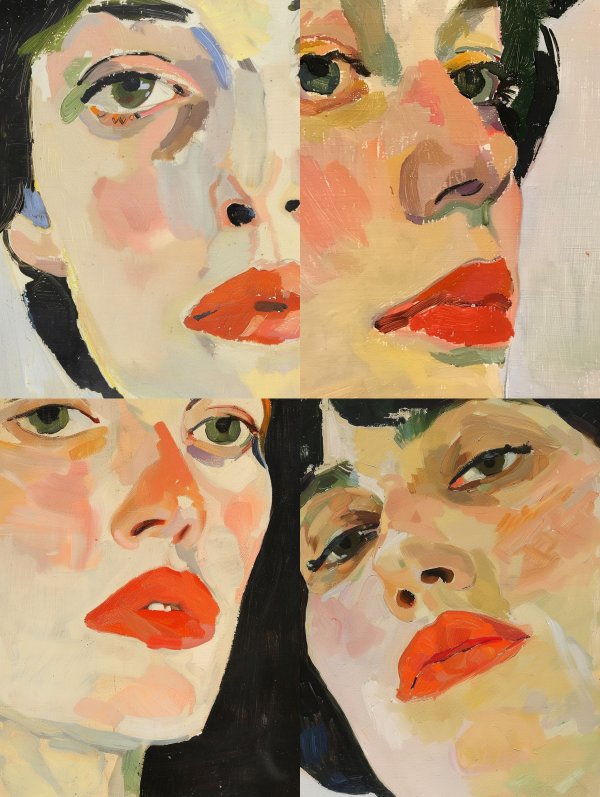 Fragmented Gaze: A Study in Red