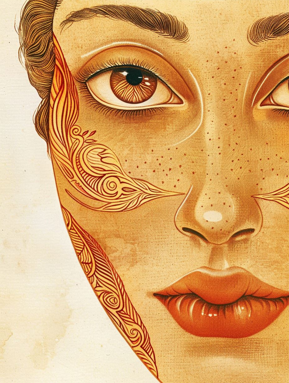 Golden Ochre Ethereal Portrait - Image 3