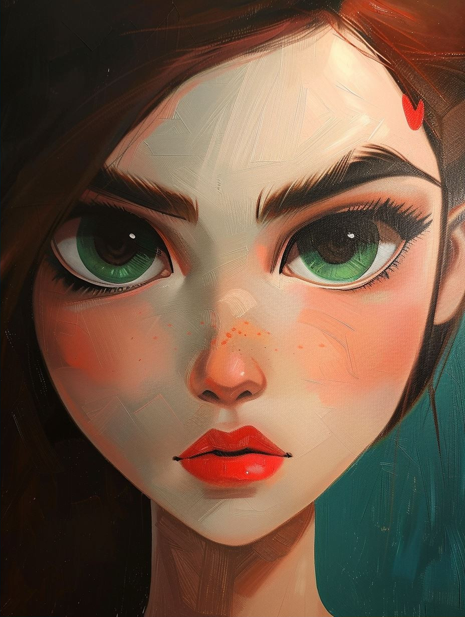Diverse Digital Portraits of Stylized Women - Image 2