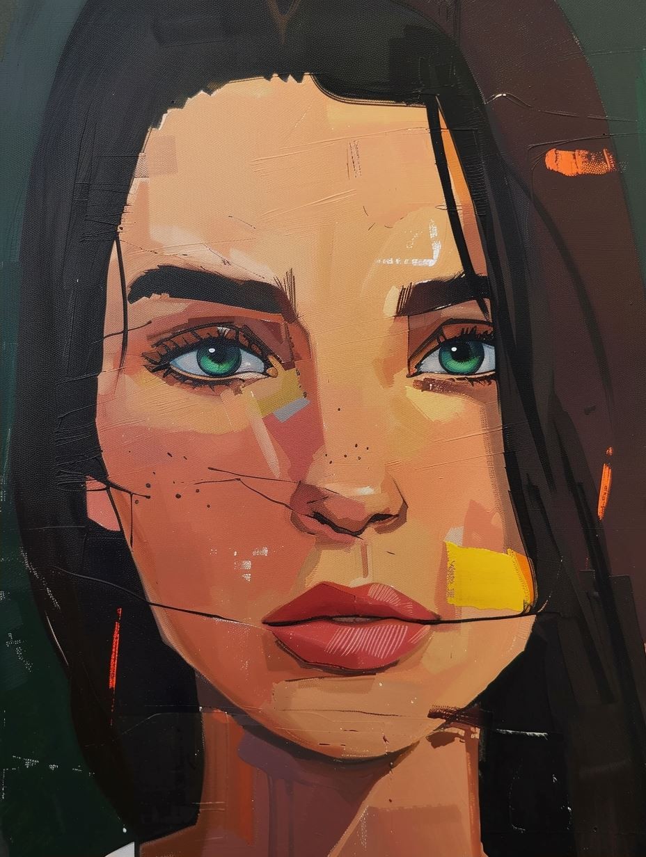 Abstract Painted Gaze - Image 2