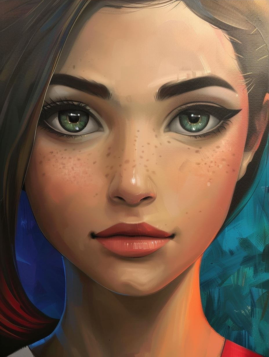 Dual Gaze Ethereal Portrait - Image 3