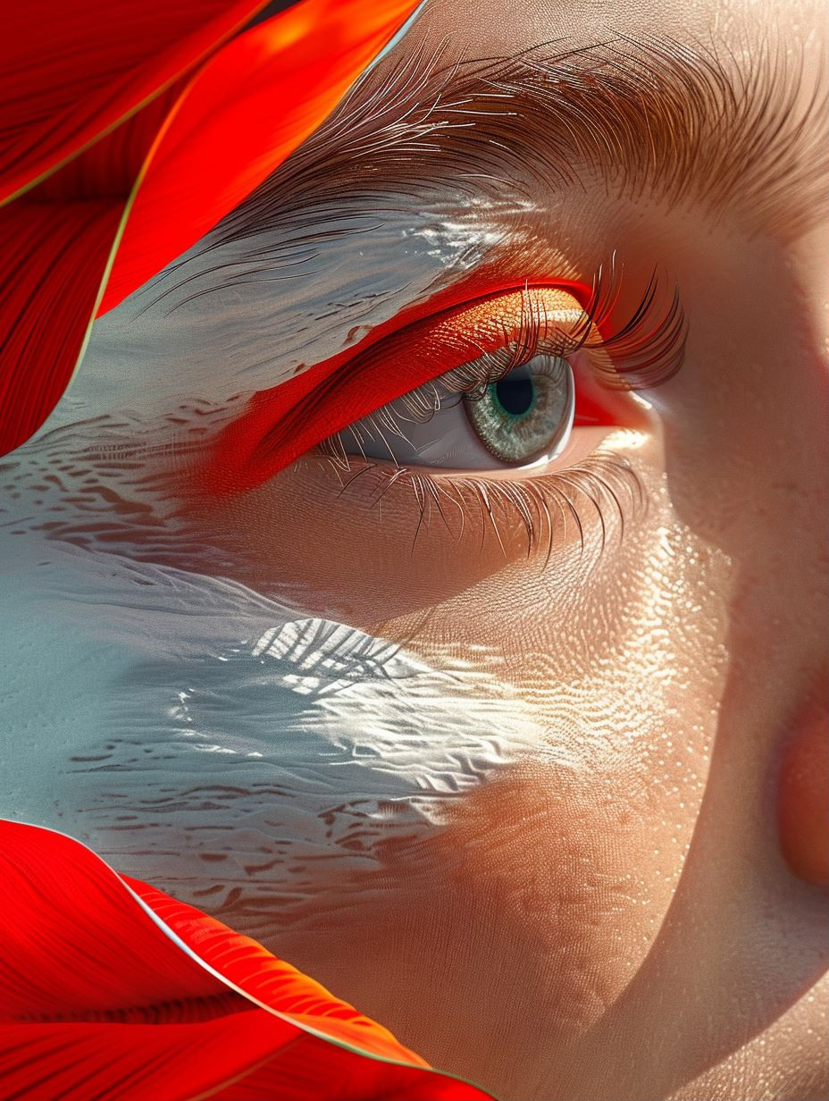Crimson Petals and Liquid Skin - Image 1