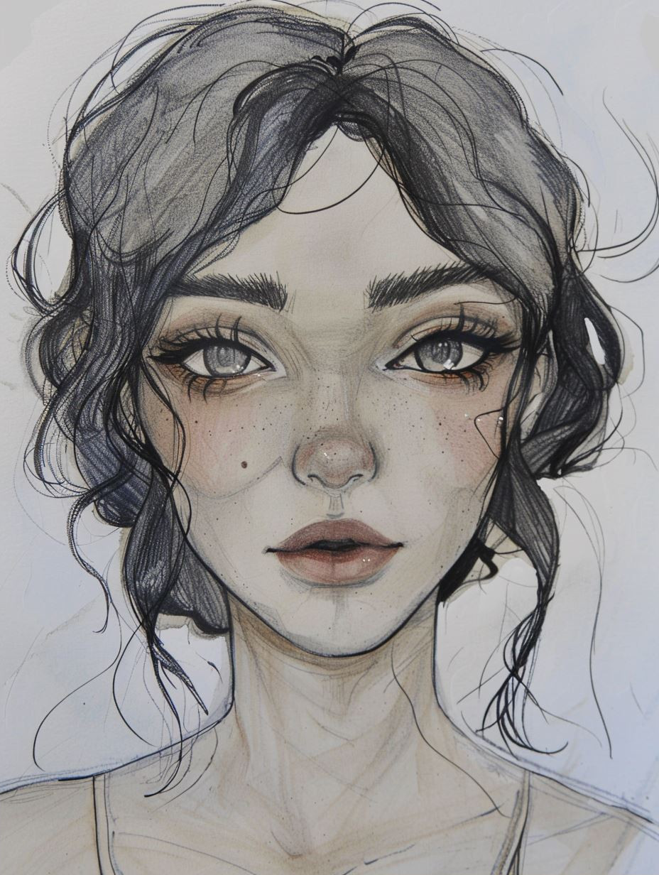 Ethereal Gazes: A Study of Feminine Portraits - Image 2