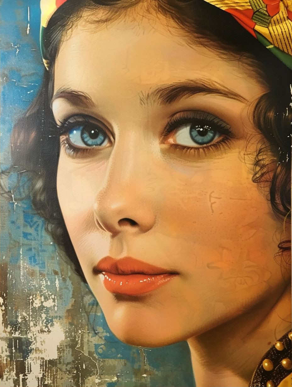 Gaze of Elegance: Four Artistic Portraits - Image 2