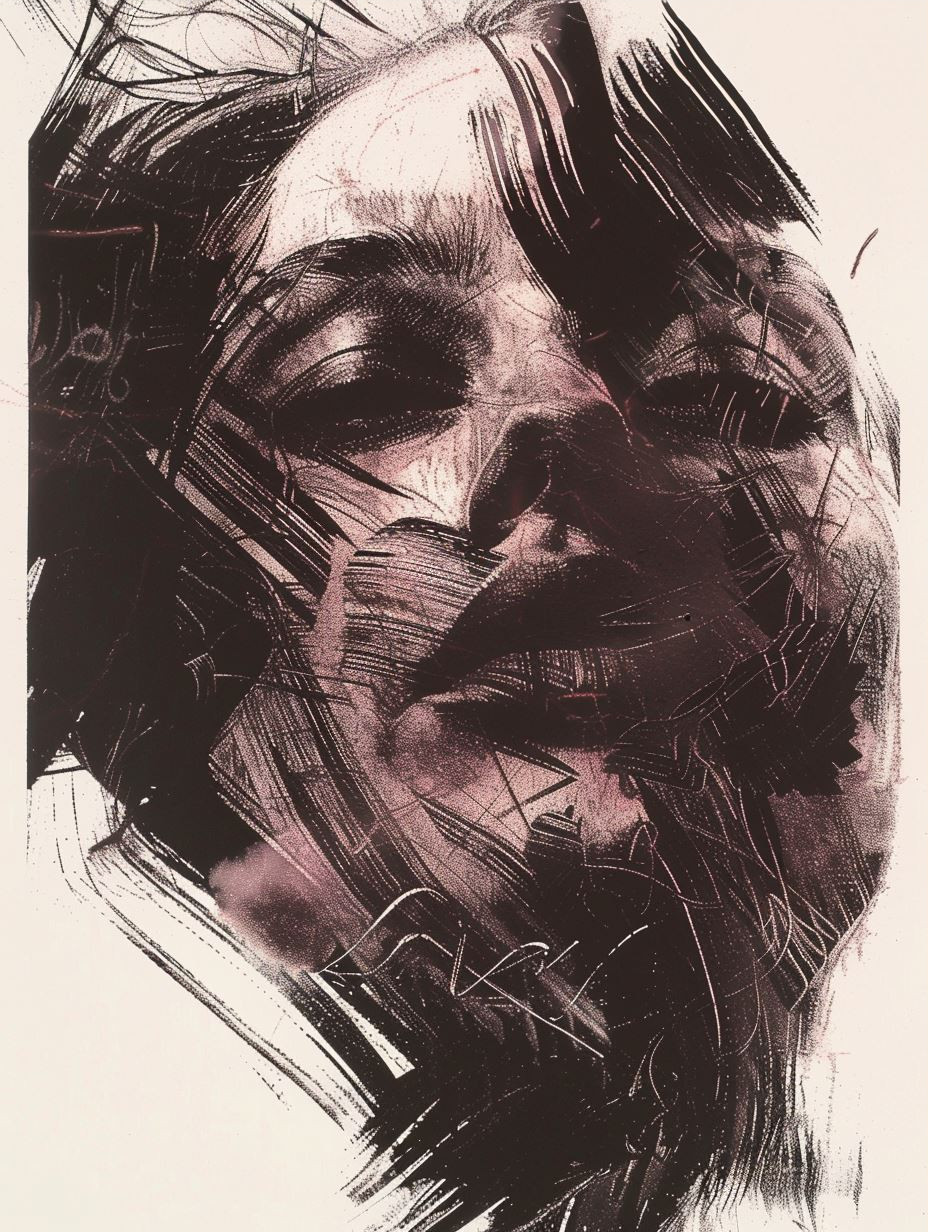Fragmented Souls: Abstract Portrait Series - Image 3
