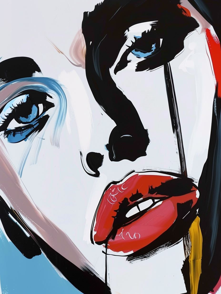 Bold Expressionist Female Portraits - Image 3