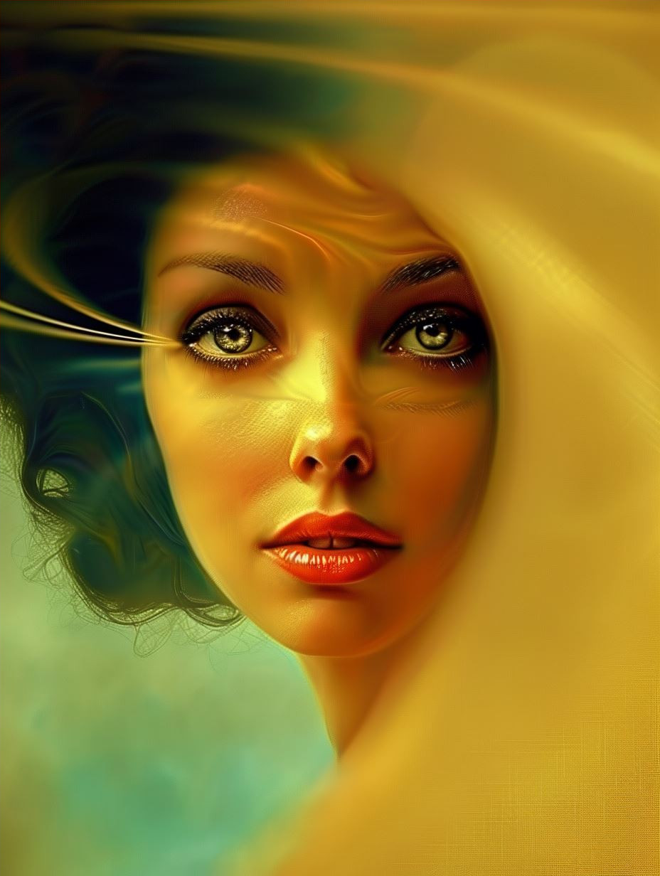 Golden Ethereal Digital Distortion - Image 4