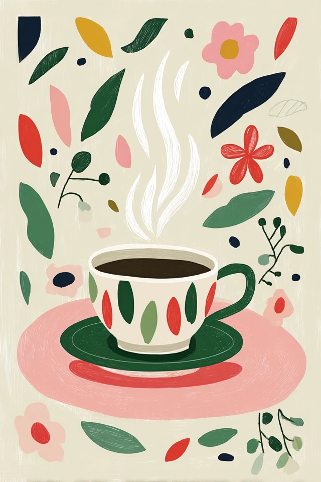 Whimsical Folk Art Quartet - Image 4