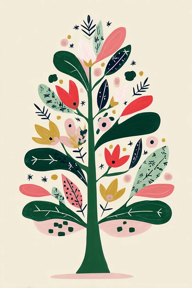 Whimsical Folk Art Quartet - Image 5