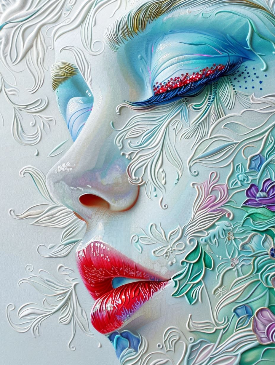 Ethereal Porcelain Floral Dream - Image 1