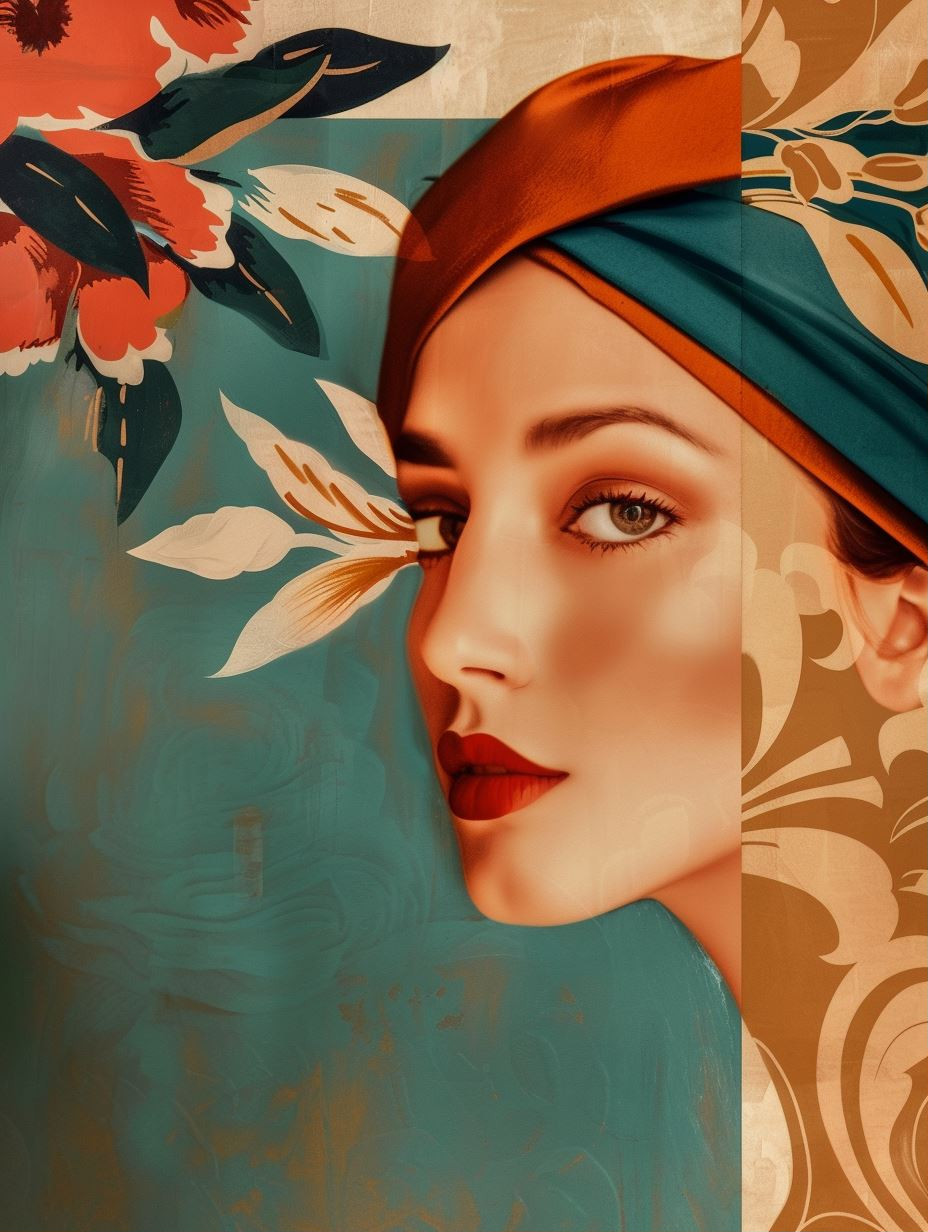 Modern Ethereal Portrait Collage - Image 1