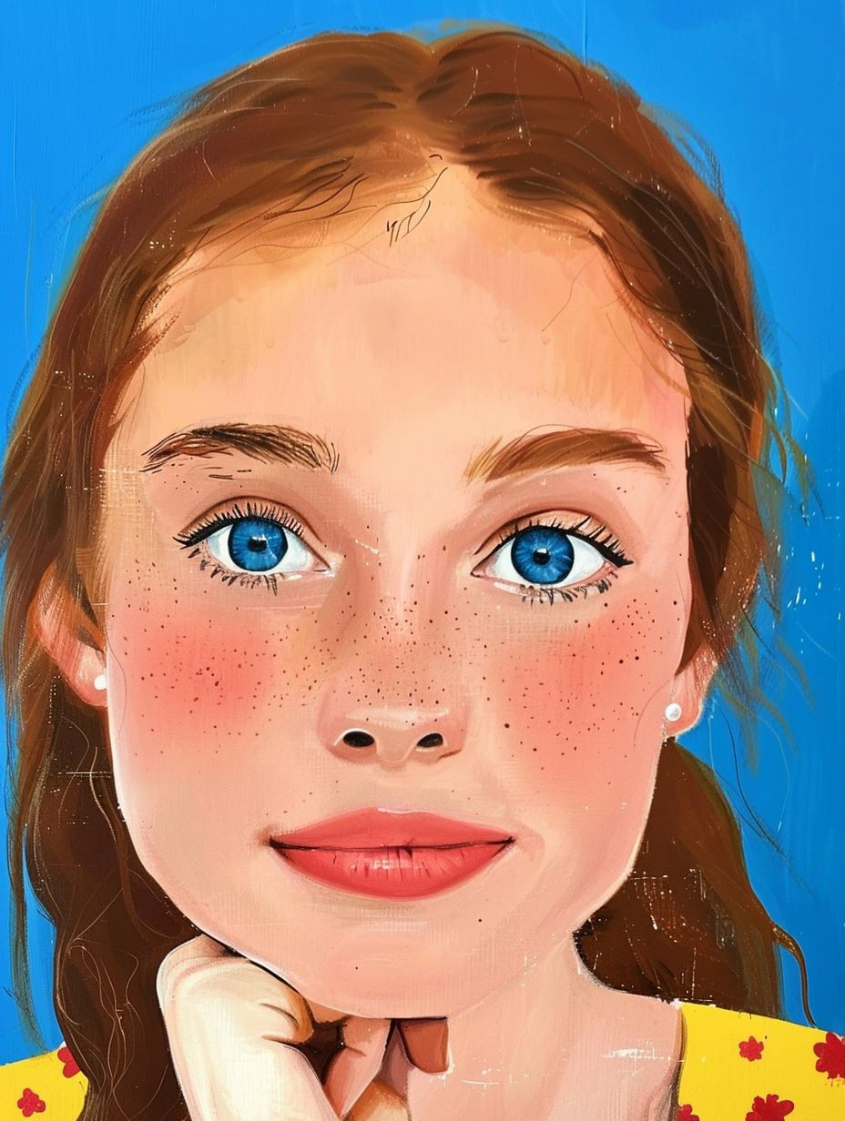 Azure Gazes: A Study in Blue - Image 1