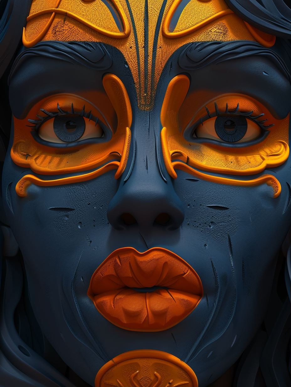 Azure Mask of Gilded Shadows - Image 1