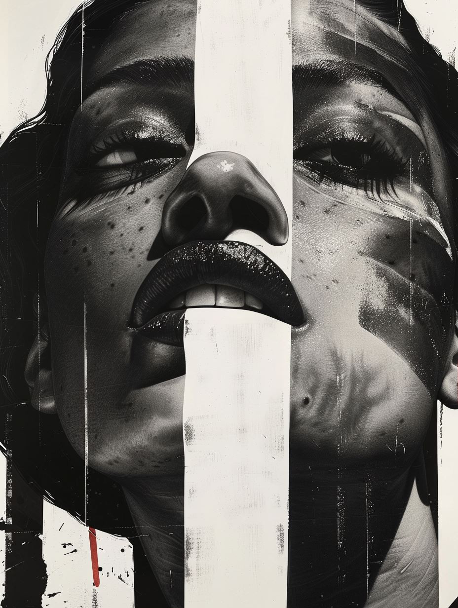 Fragmented Beauty: A Study in Contrast - Image 1