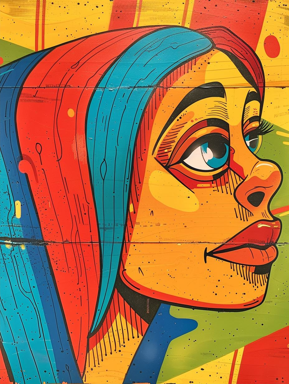 Vibrant Visions: Pop Art Portrait Quartet - Image 2
