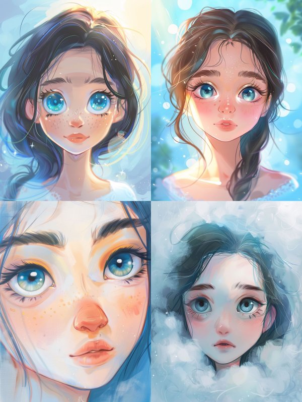 Ethereal Gazes: A Digital Art Collection
