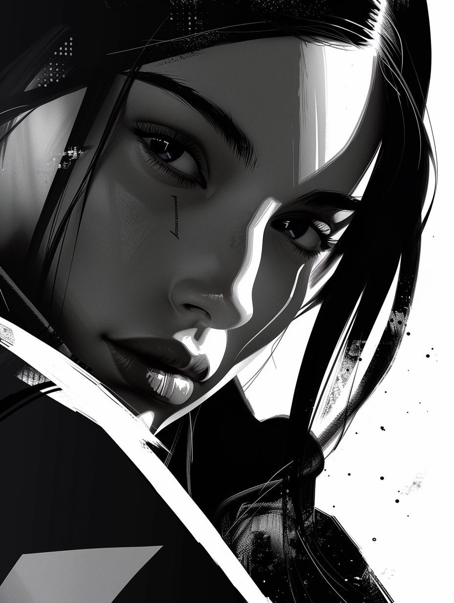 Fragmented Noir Digital Portraits - Image 1
