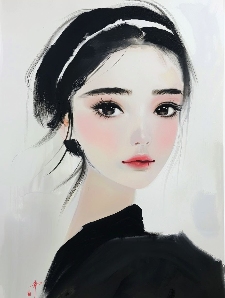 Ethereal Digital Portrait Study - Image 3