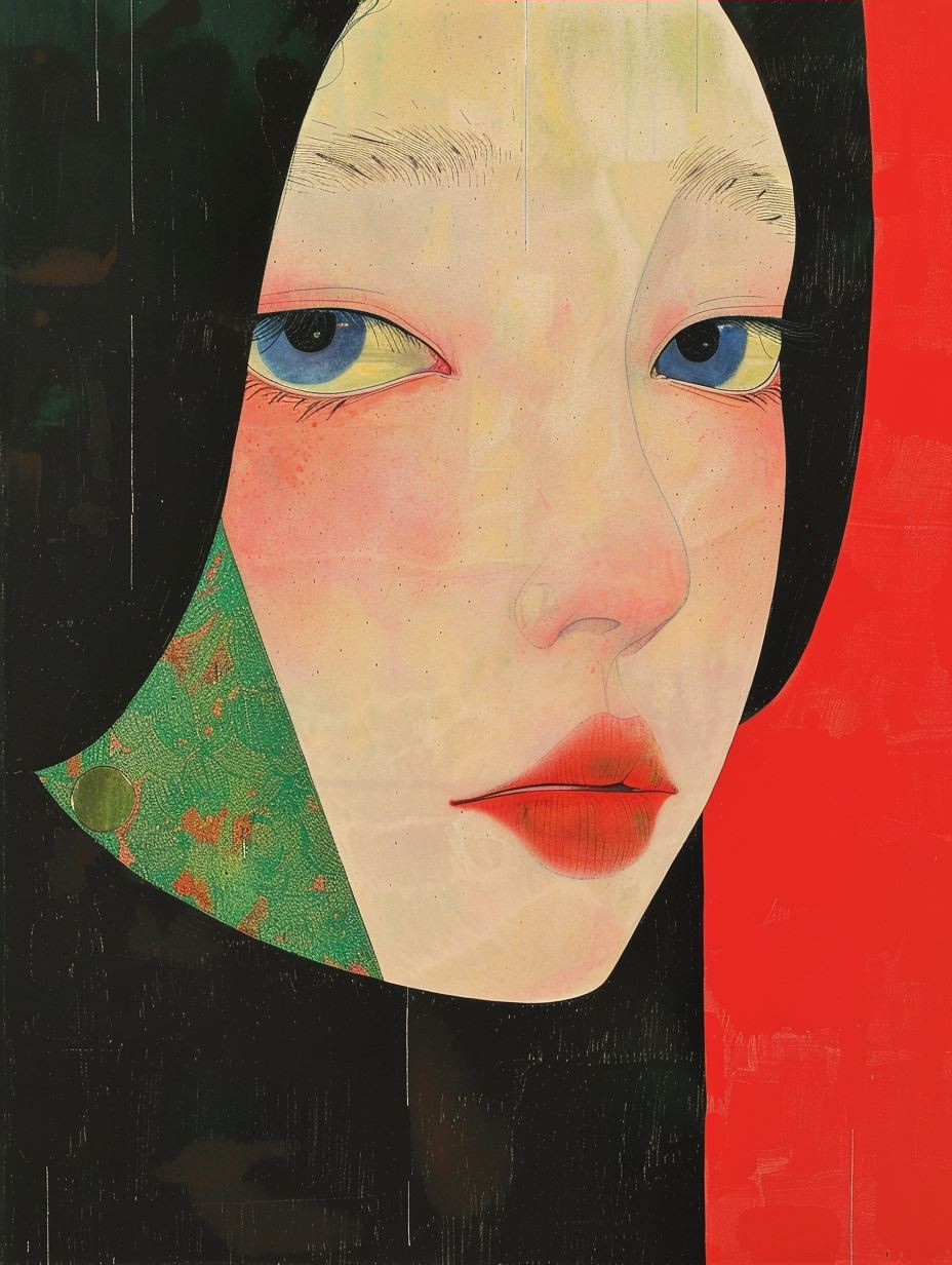 Minimalist Ethereal Asian Portrait - Image 4