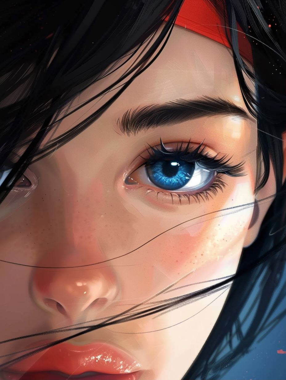 Digital Portraits of a Mysterious Woman - Image 1