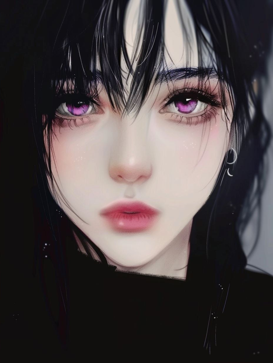 Melancholic Ethereal Anime Portrait - Image 2