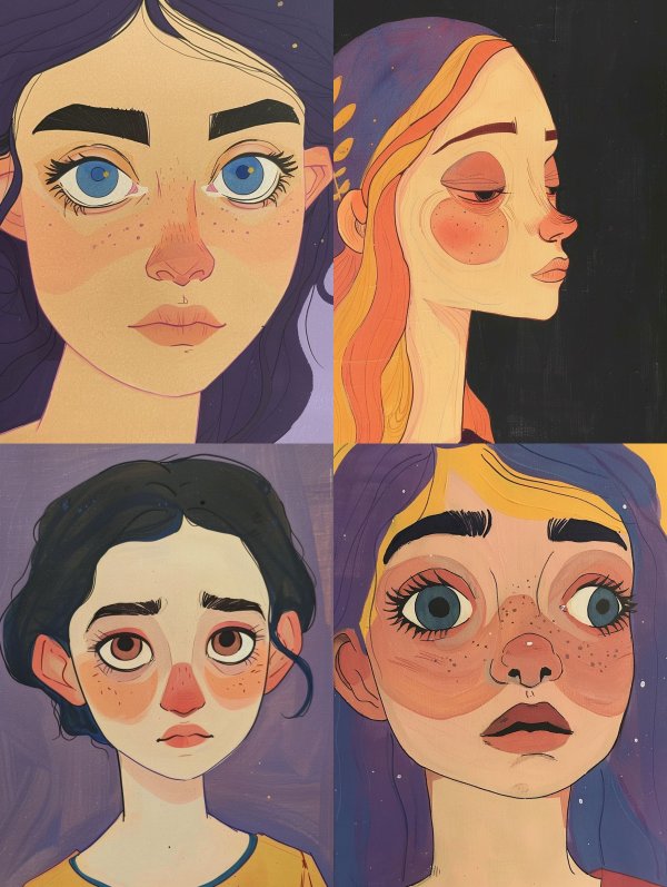 Faces of Emotion: A Stylized Portrait Study