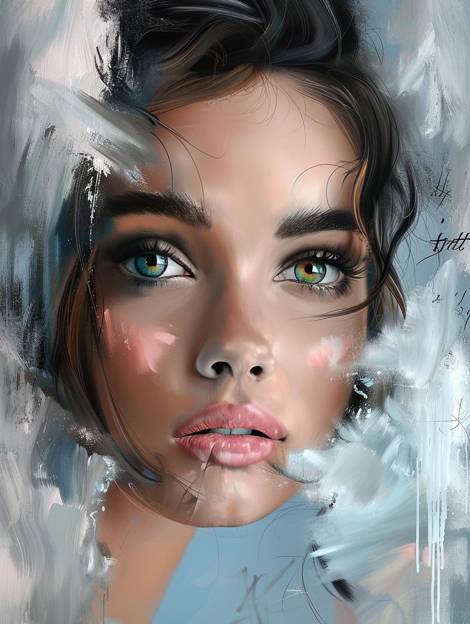 Ethereal Brushstroke Beauty - Image 3