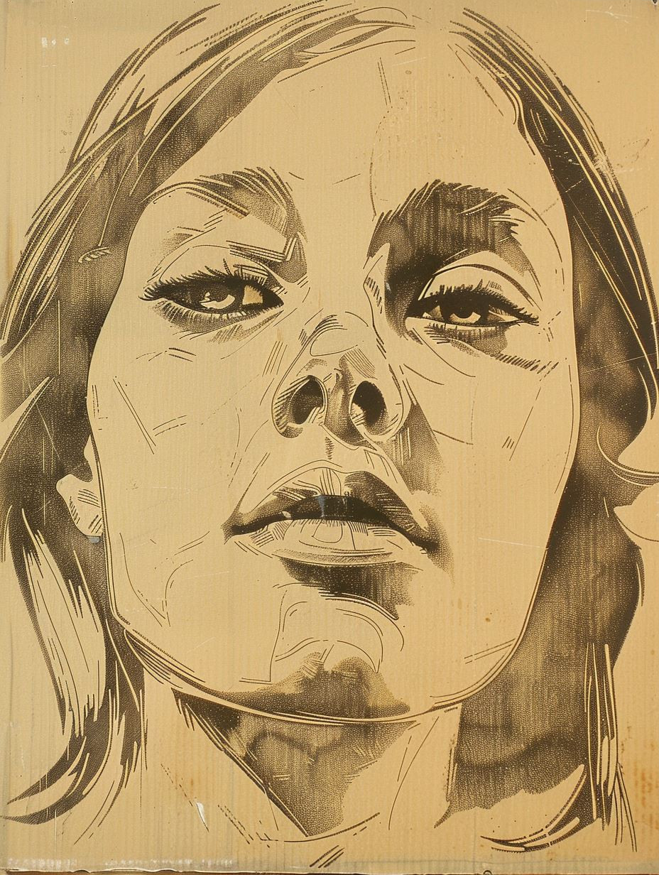 Indigo Ink Portrait Study - Image 3