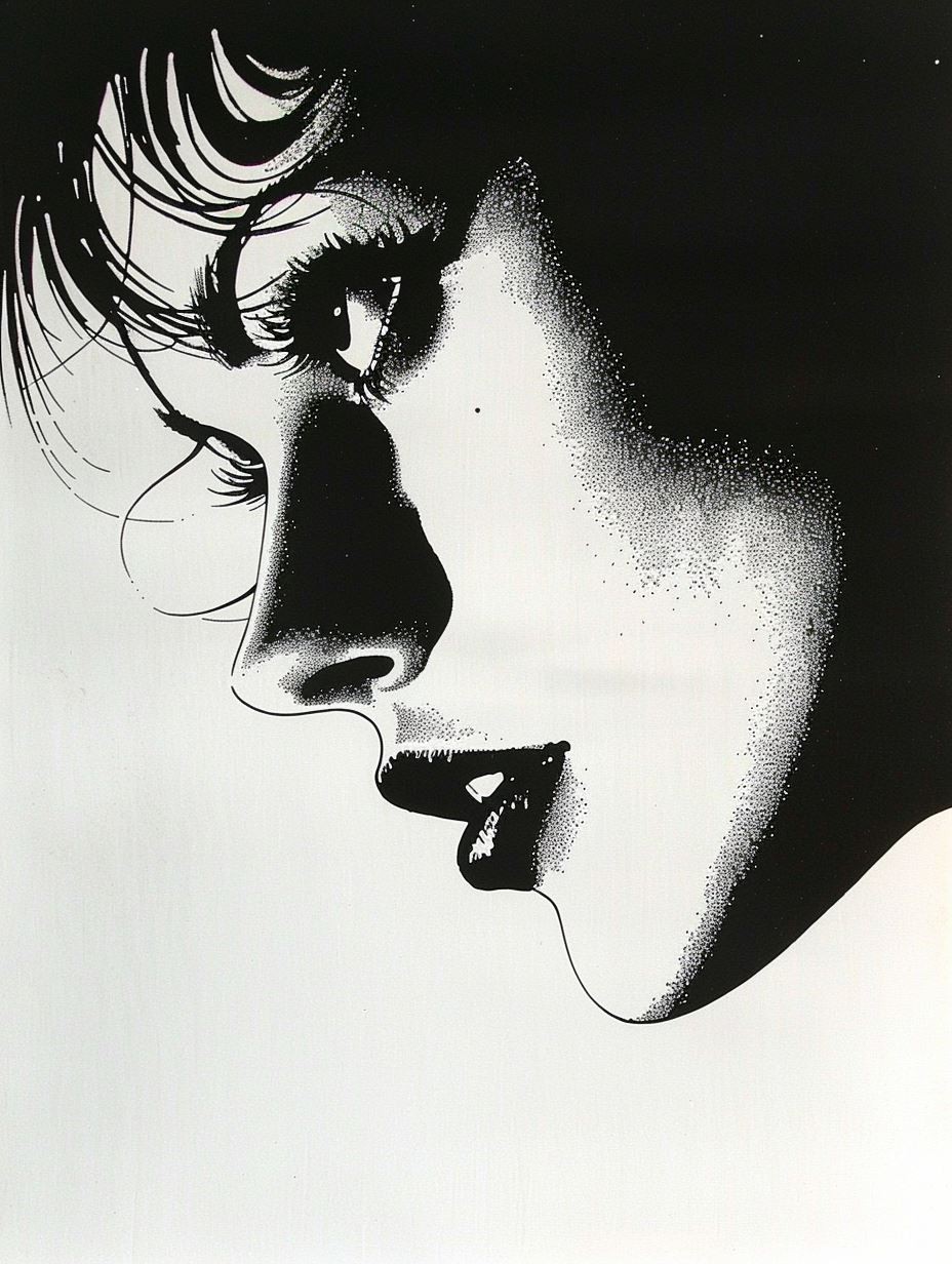 Noir Stipple Portrait Contrast - Image 2