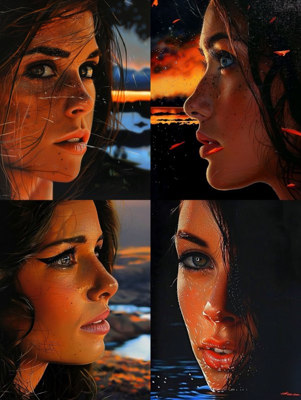 Golden Hour Rain Gaze