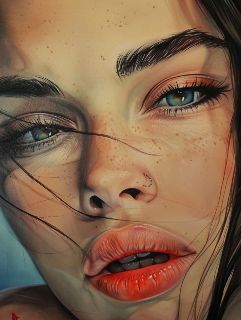 Radiant Gaze in Soft Light - Image 4