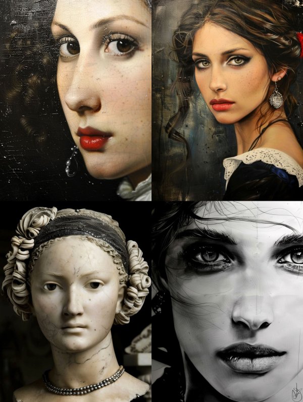 Timeless Elegance in Classical Portraiture