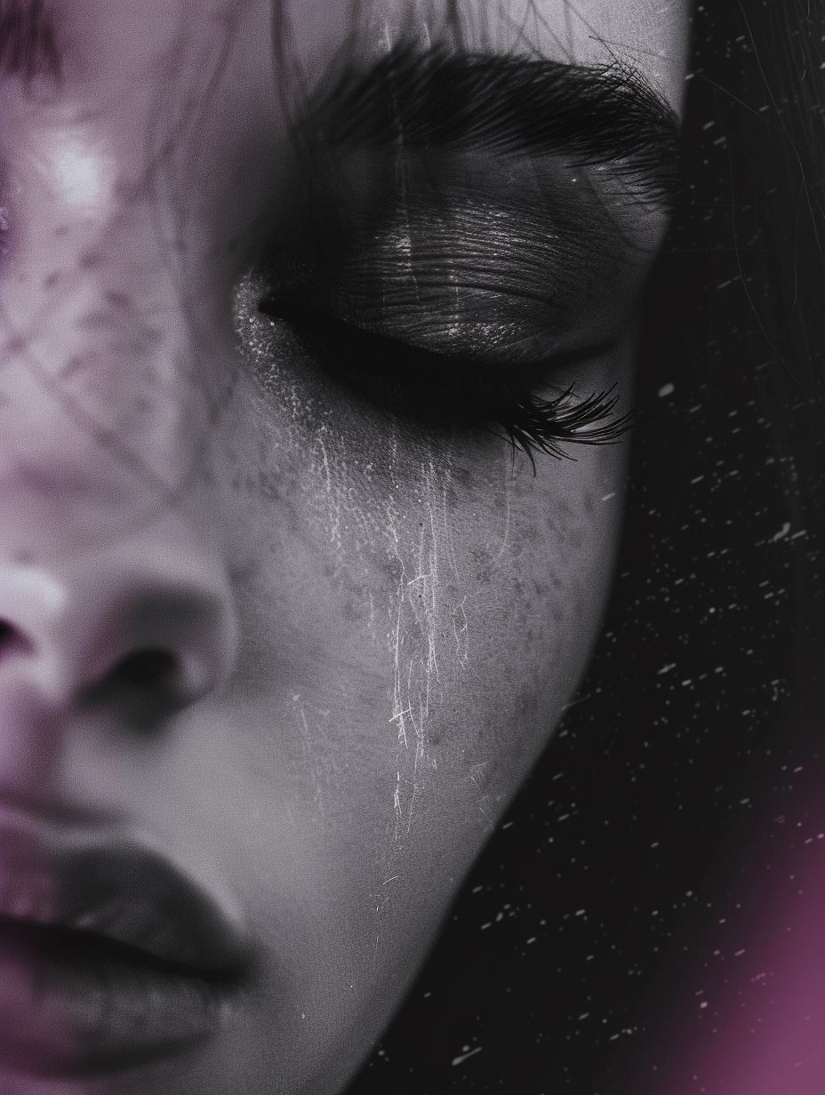 Melancholic Purple Noir Portraits - Image 1